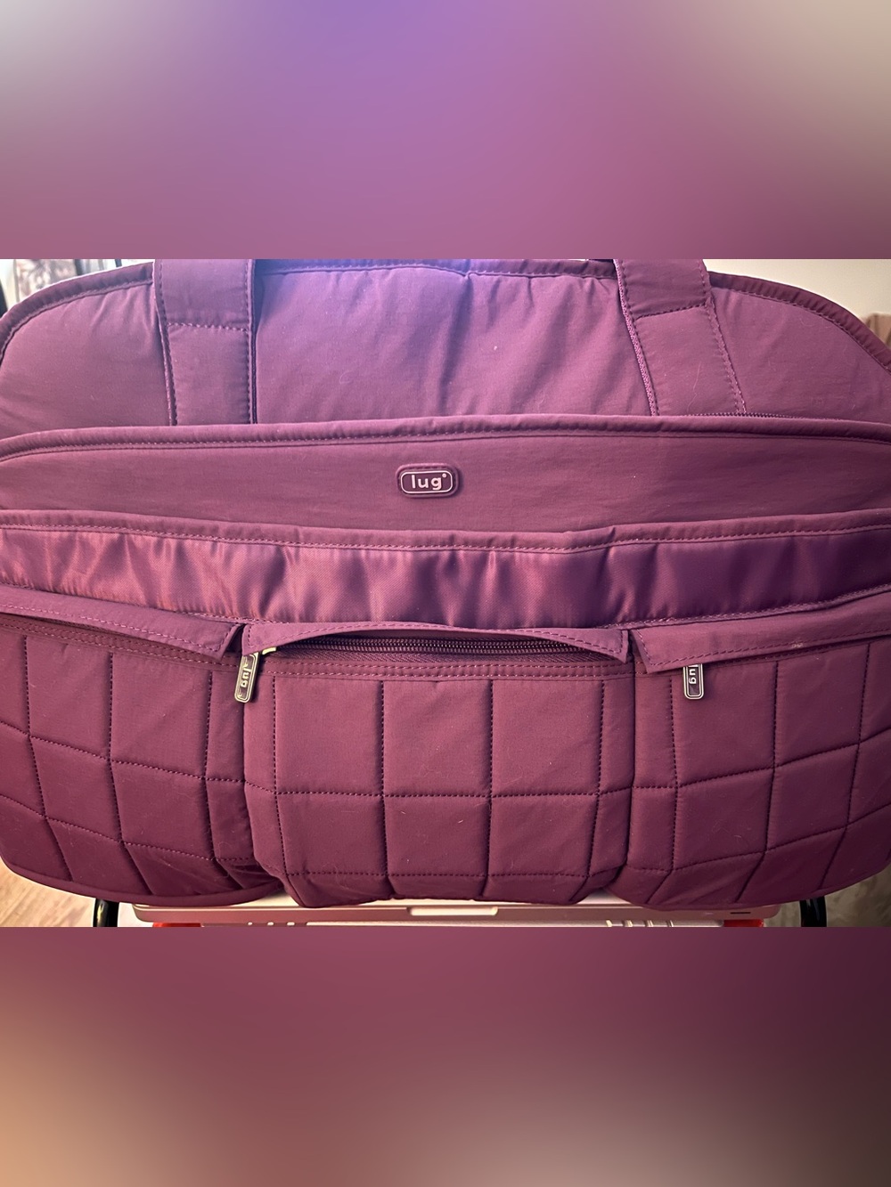 lug Airbus 2 Duffel bag in Plum
